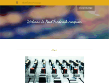 Tablet Screenshot of pauljfrederick.com